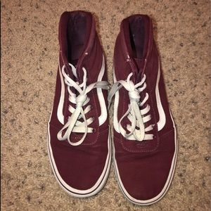 Maroon Hightop Vans
